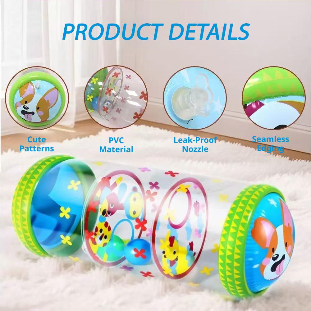 Baby Products Game - Inflatable Baby Crawling Roller Toy With