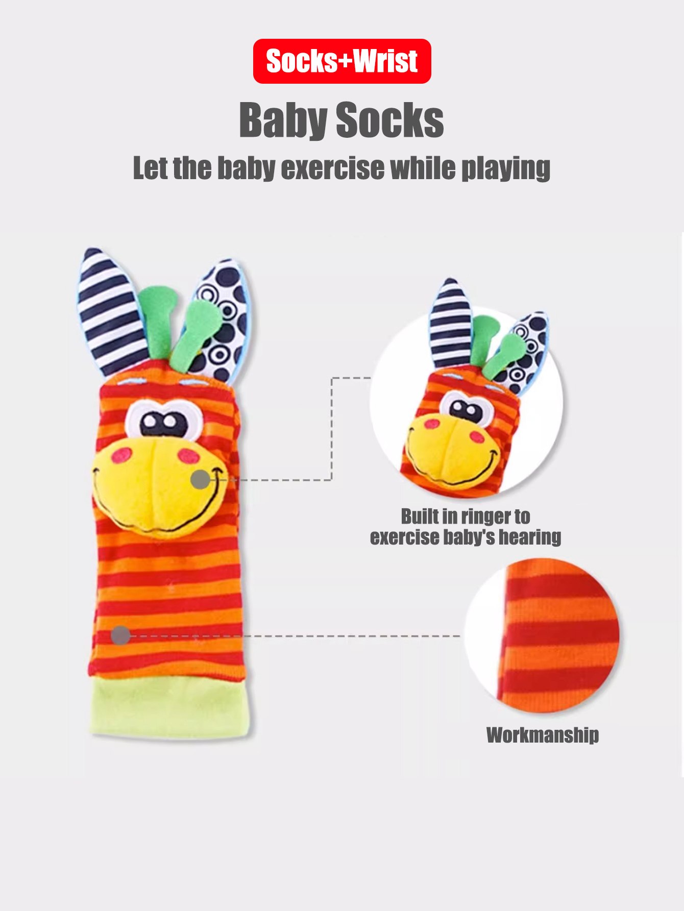 4pcs/Set Baby Infant Wrist Rat - Baby Products Game ulasan dan harga