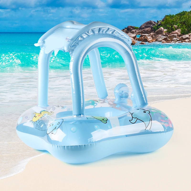 Kids Baby Pool Float with Sun  - Baby Swimming Floater ulasan dan harga