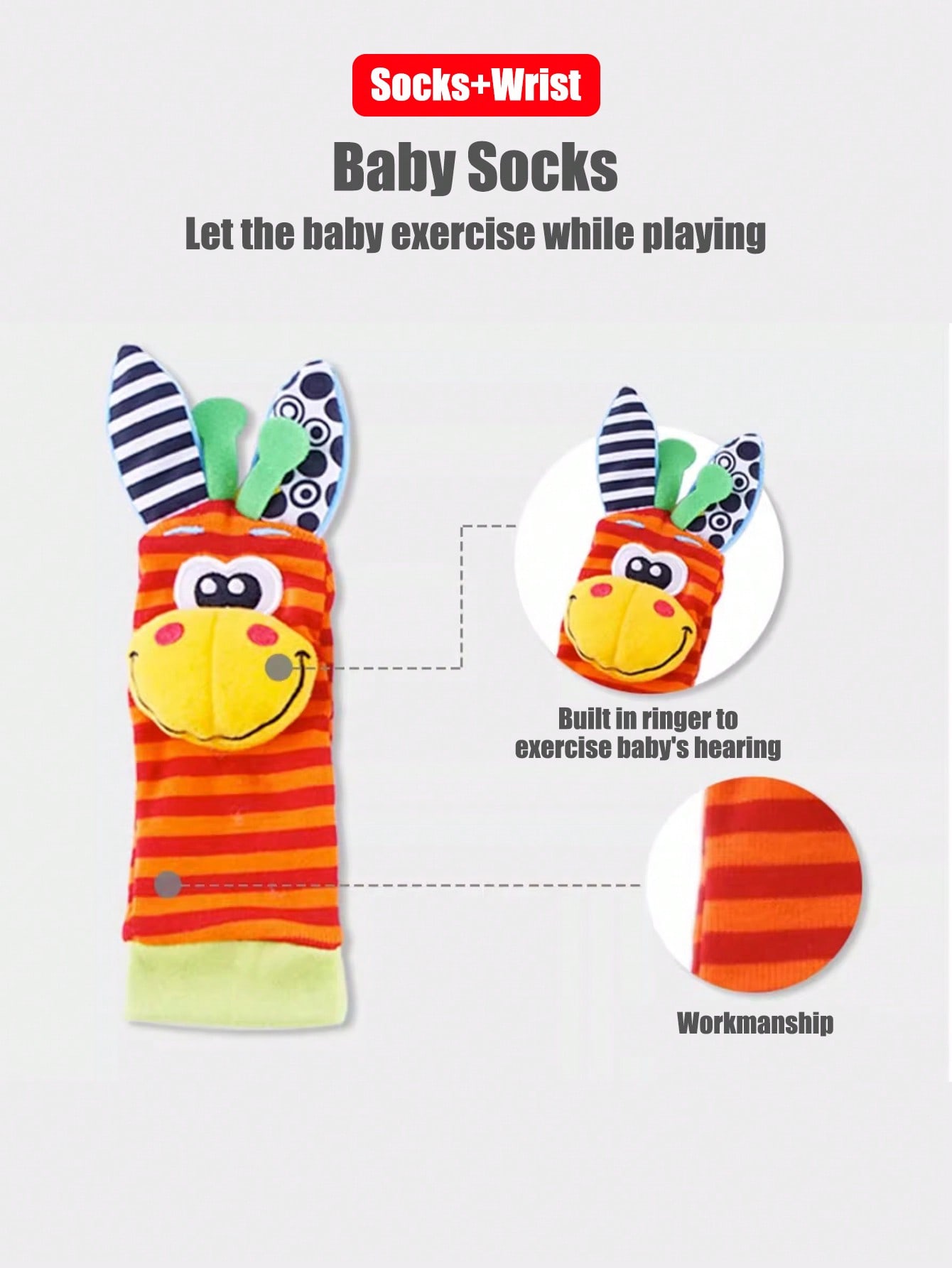 Baby Infant Wrist Rattle Socks - Baby Products Game ulasan dan harga